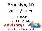 Click for Brooklyn, New York Forecast